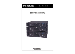 Phonic MAR2   MAR4   MAR6 Service Manual 