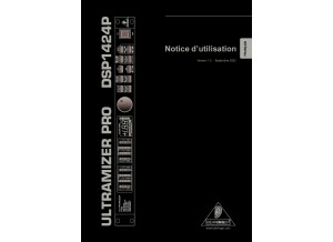 NOTICE FR Behringer Ultramizer ProDSP1424p 