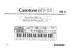 Casio MT 52 Manual 
