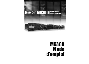 LexMX300Manual French original 