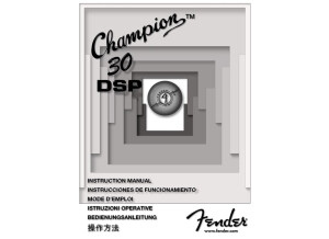 Champion 30 DSP - Mode d'emploi