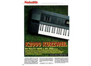 Test du Kurzweil K2000 par le mag Keyboards