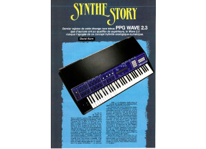 Synthé Story PPG Wave 2.3 par le mag Keyboards