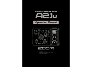 Zoom A21u - Manual