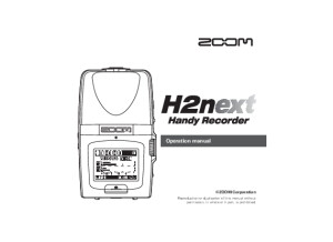 Zoom H2n Manual 