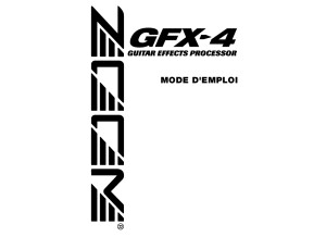 GFX-4 Mode d'emploi