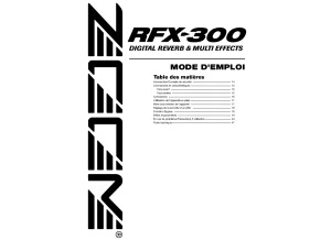 RFX-300 Mode d'emploi