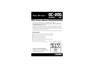 OC-20G Manual