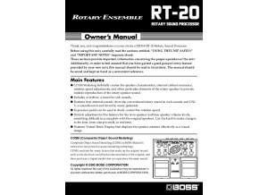 RT-20 Manual