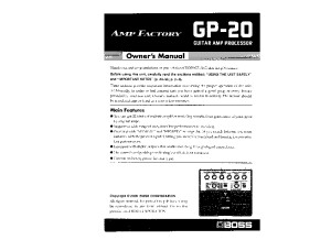 GP-20 Manual