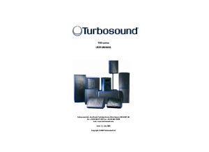 TurboSound TXD 121 Manual 