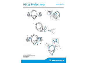 HD 25 - Instructions pour changer le cable
