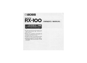 RX-100 Manual