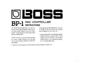 BP-1 Manual