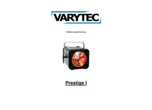 Varytec Prestige 1 manuel (Allemand)