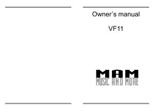 VF11 Manual