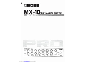 MX-10 Manual 