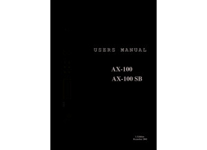 AXON AX100 Manual GB Blue Chip Version 3.0 12 2003 