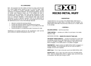 Micro Metal Muff Manual