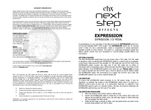 Expression Manual