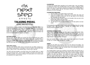 Talking Pedal Manual