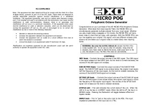 Micro POG Manual