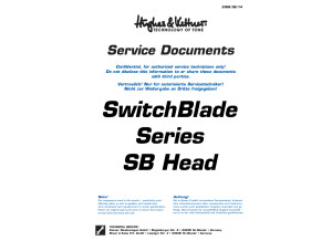 HK Switchblade 100H Head Service Manual 