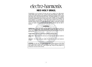 Holy Grail Neo Manual