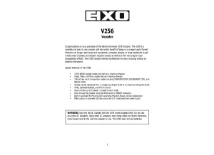 V256 Manual