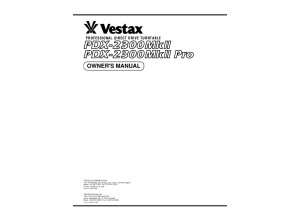 VESTAX PDX 2300MKII 