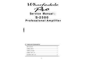 Wharfdale Pro S 2500 Service Manual 