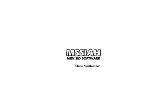 MSSIAH MonoSynthesizer 