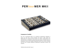Vermona Perfourmer MK2 manuel français 