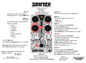 Drifter Manual 