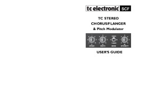 tc electronic scf stereo chorus flanger manual english 
