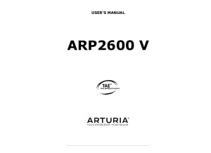 ARP2600V Manual 2 6 0 EN 