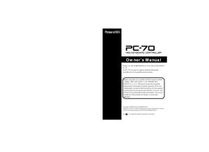 PC 70 Manual 