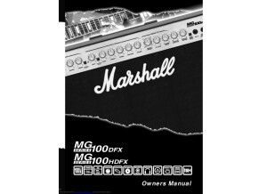 MG100DFX & MG100HDFX Manual 