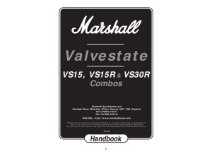 VS15 & VS15R & VS30R Manual 