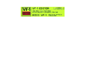  VF 1 Editor MANUAL 0.10.3 