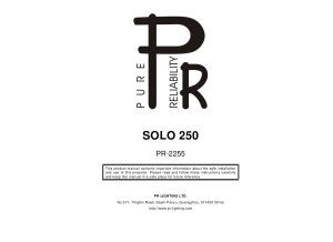 PR Solo250 Manual 