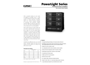 Qsc serie pl 3.4 3.8 4.0 6.0 PowerLight    Vμs factor 500 2000 