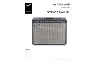 Twin Amp [1995-2001] - Service Manual