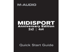 M-Audio 2x2 - 4x4 - Quick Start Guide EN
