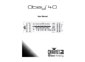 Chauvet   Obey 40   DMX512 Controller   User Manual v6 EN