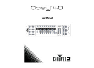 Chauvet   Obey 40   DMX512 Controller   User Manual v7 EN