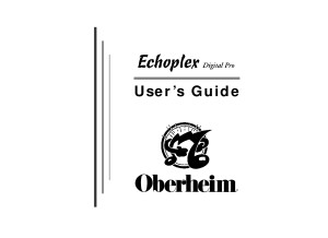 Echoplex Manual UK 