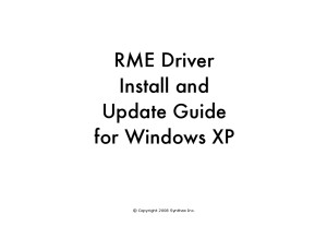 xp driver install and update 