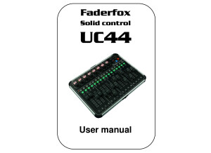 Faderfox UC44 - User Manual
