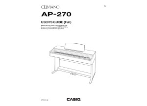 Casio AP-270 Manual